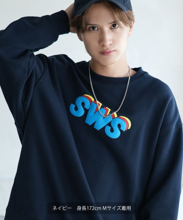 SIDEWAYSTANCE】発泡SWS裏毛トレーナー