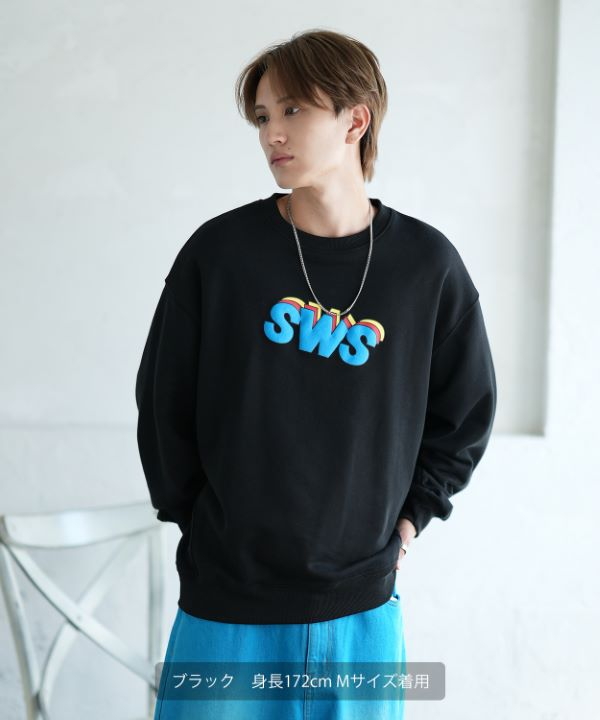 SIDEWAYSTANCE】発泡SWS裏毛トレーナー