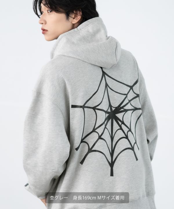 ポストオーバーオールズ ジップパーカー 肉厚 吊裏毛 杢グレー XL ポストオーバーオールズ ジップパーカー 肉厚 吊裏毛 杢グレー XL