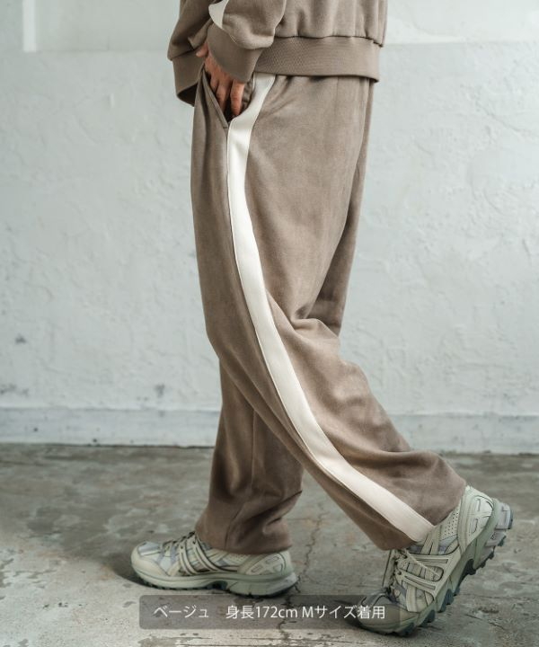 SIDEWAYSTANCE】スエードポンチトラックパンツ