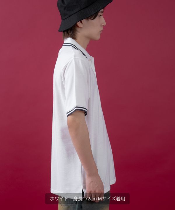 SIDEWAYSTANCE】鹿の子ポロシャツ