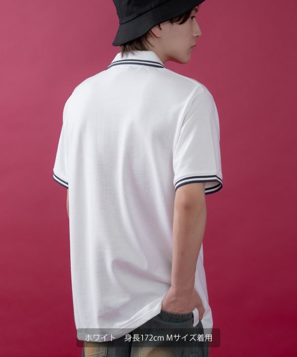 SIDEWAYSTANCE】鹿の子ポロシャツ