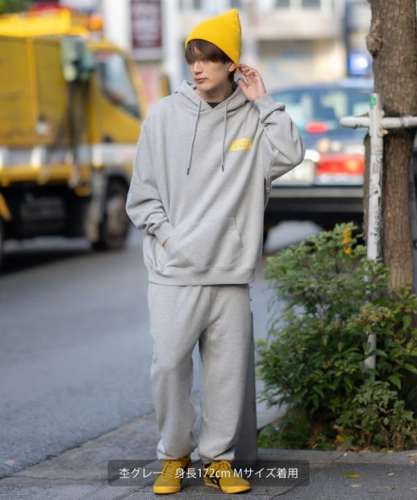 SIDEWAYSTANCE】スロット裏毛プルパーカー