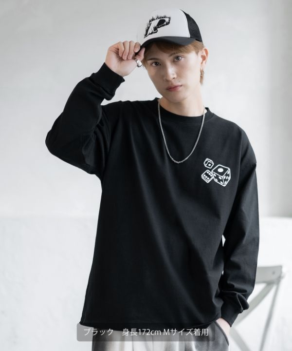 SIDEWAYSTANCE】ダイス長袖Tシャツ