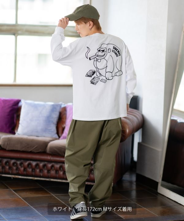 SIDEWAYSTANCE】ブレークゴリラ長袖Tシャツ