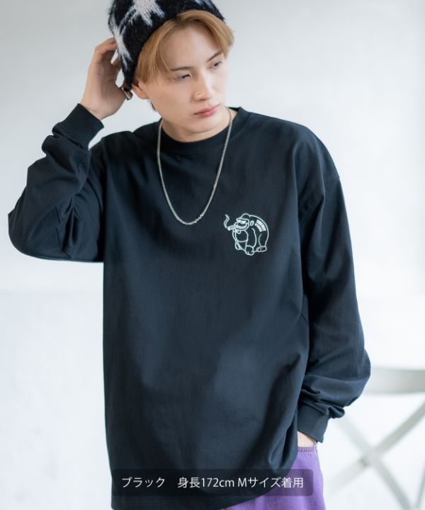 SIDEWAYSTANCE】ブレークゴリラ長袖Tシャツ
