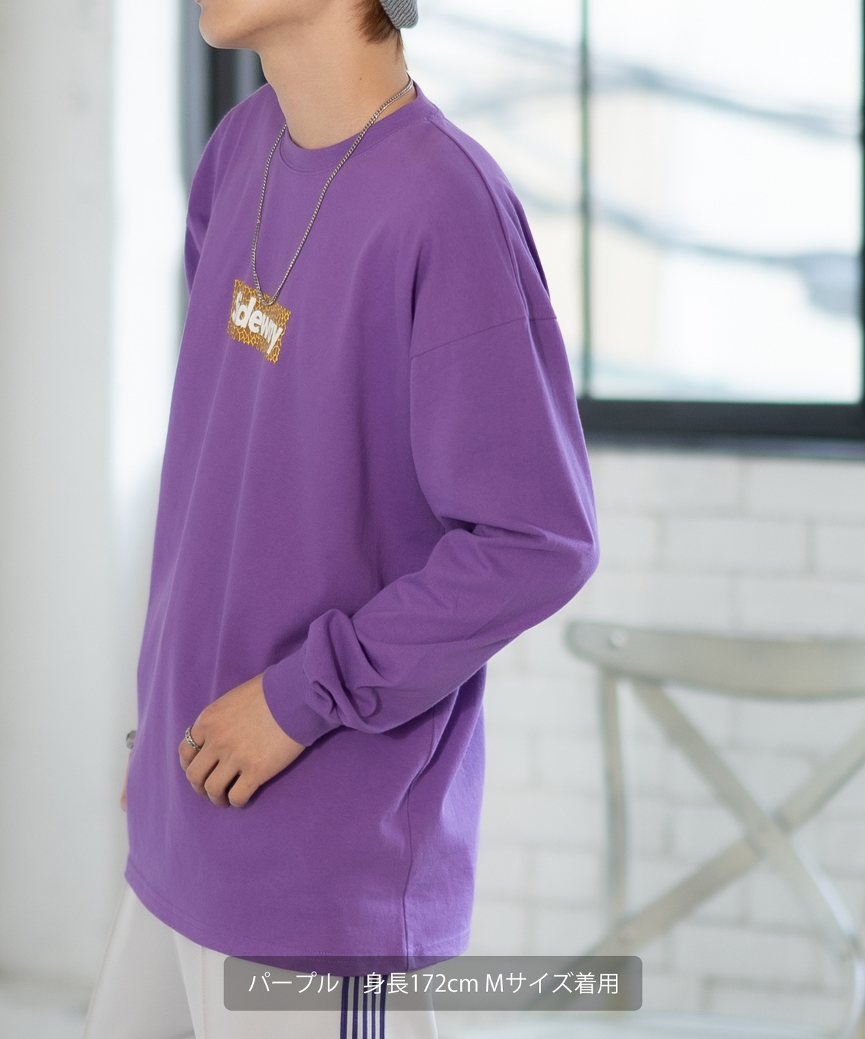 SIDEWAYSTANCE】ジラフボックスロゴ長袖Tシャツ