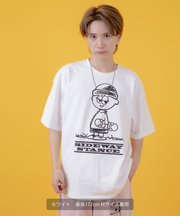 SIDEWAYSTANCE】イラストボーイ半袖Tシャツ