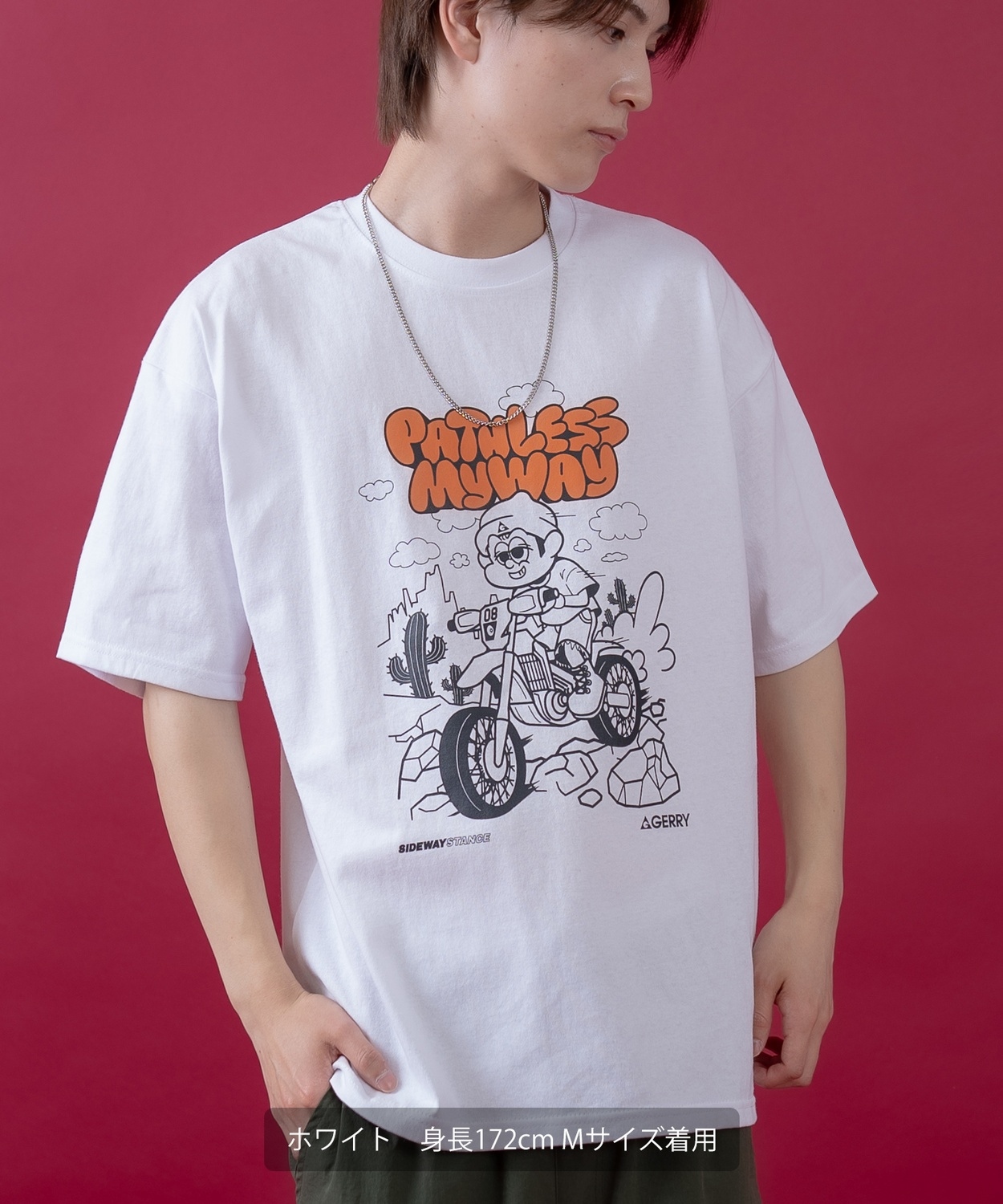 SIDEWAYSTANCE×GERRY】コラボオフロードバイク半袖Tシャツ