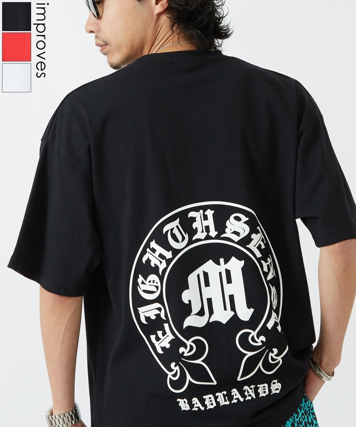 SIDEWAYSTANCE】アーチロゴ半袖Tシャツ