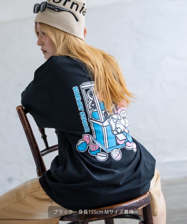 SIDEWAYSTANCE】ガチャガチャ半袖Tシャツ