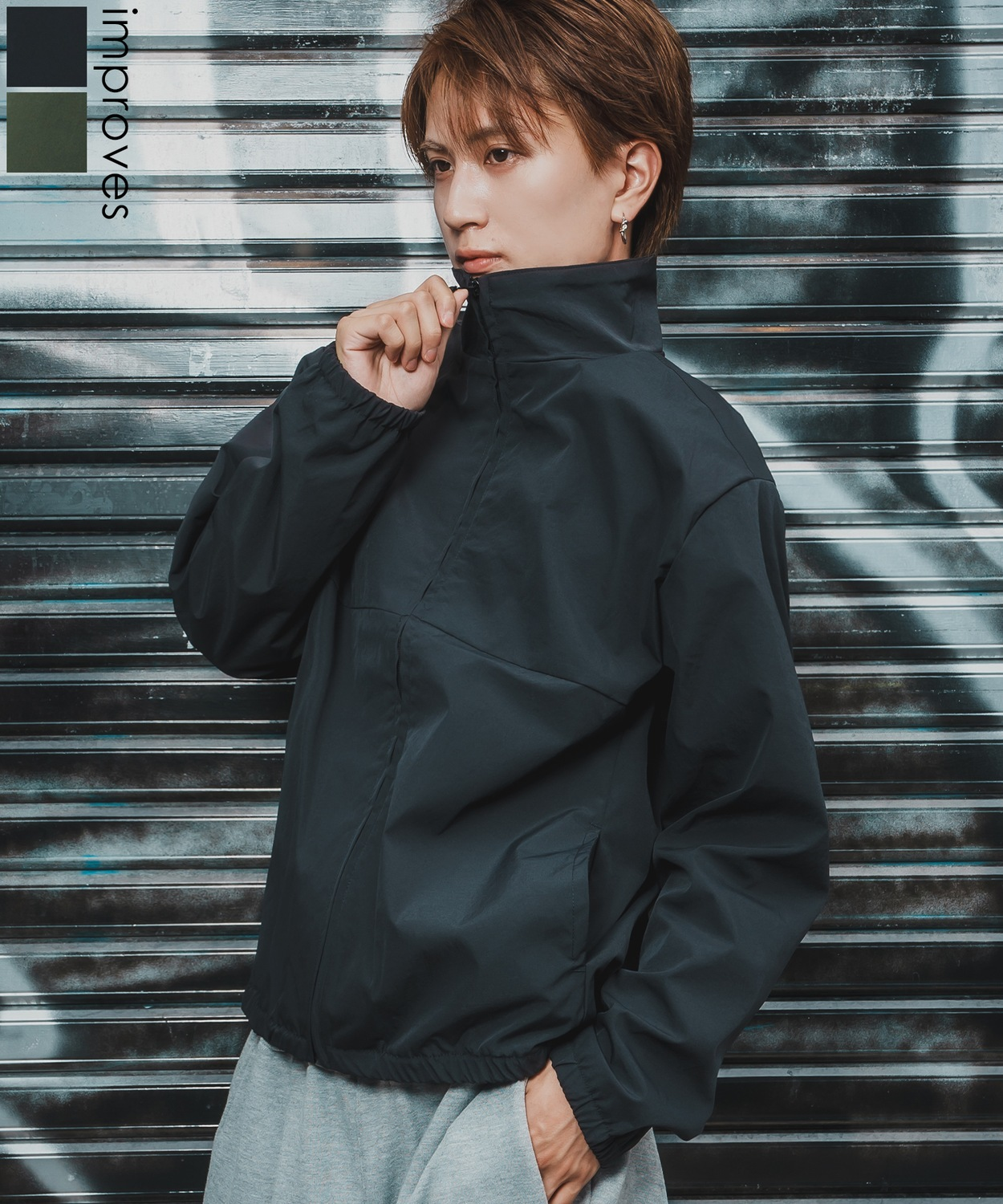 SIDEWAYSTANCE】ポリワッシャーブルゾン