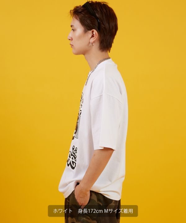 SIDEWAYSTANCE】オーディオダウナーベア半袖Tシャツ