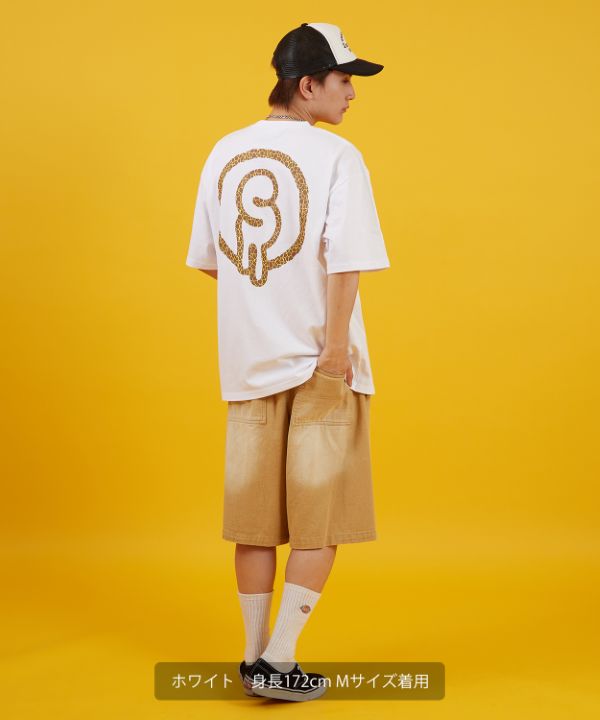 SIDEWAYSTANCE】ジラフサークルロゴ半袖Tシャツ