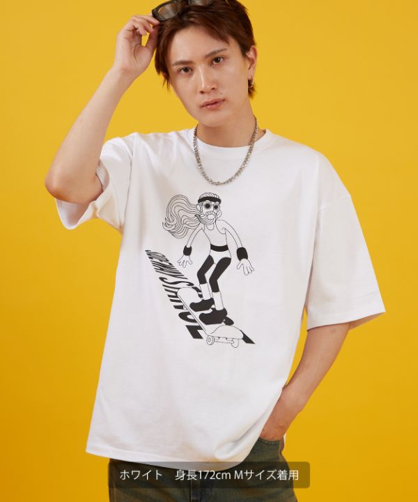 SIDEWAYSTANCE】ヒッピースケーター半袖Tシャツ