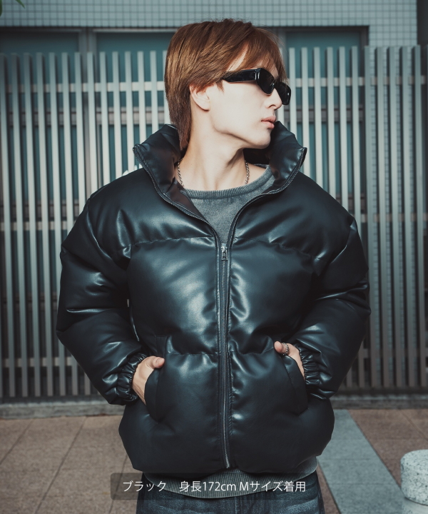 PU中綿ブルゾン