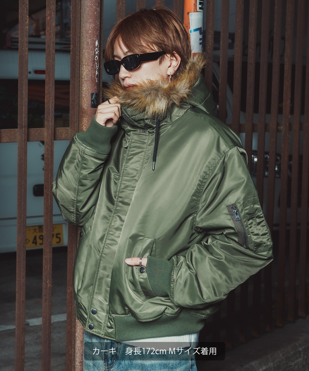 ヘビーポリナイロンツイル中綿N-2Bジャケット