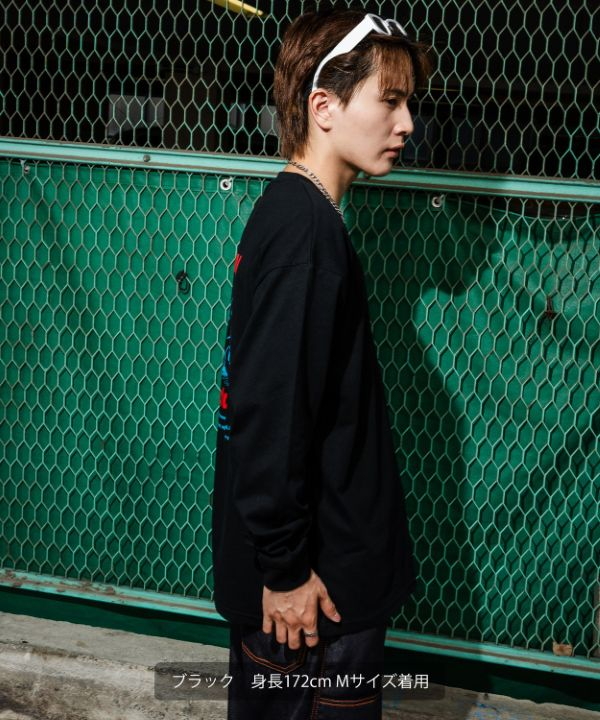 SIDEWAYSTANCE】スロブダウナーベア長袖Tシャツ
