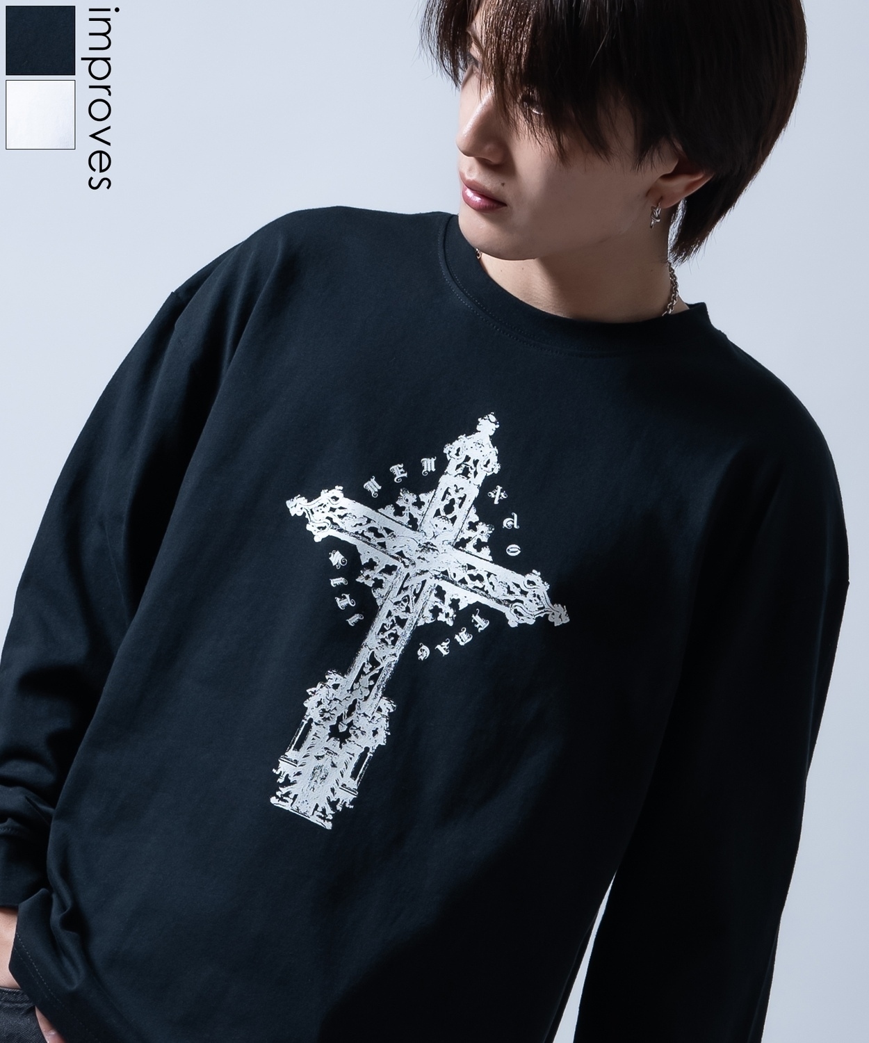 SAD ロンT 999dobby着用 swag archive SIDEWAYSTANCE】クロス長袖Tシャツ