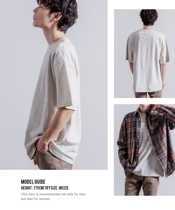 SIDE23-145 無地半袖Tシャツ