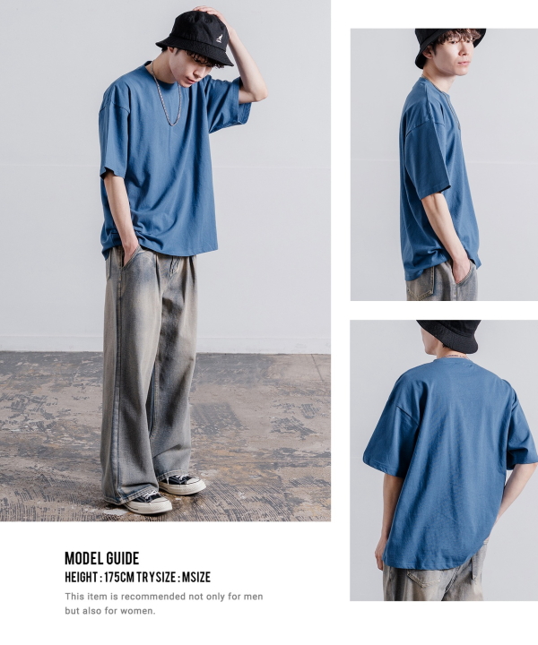 SIDE23-145 無地半袖Tシャツ