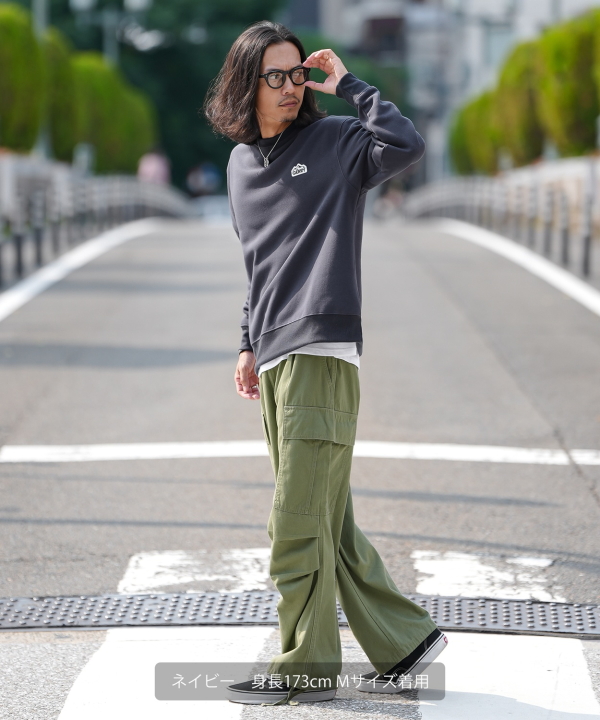 GERRY】別注MTシリコンワッペン裏起毛トレーナー