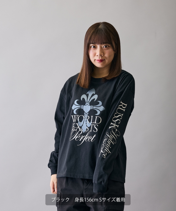RUSS-K】別注ユリクロス長袖Tシャツ