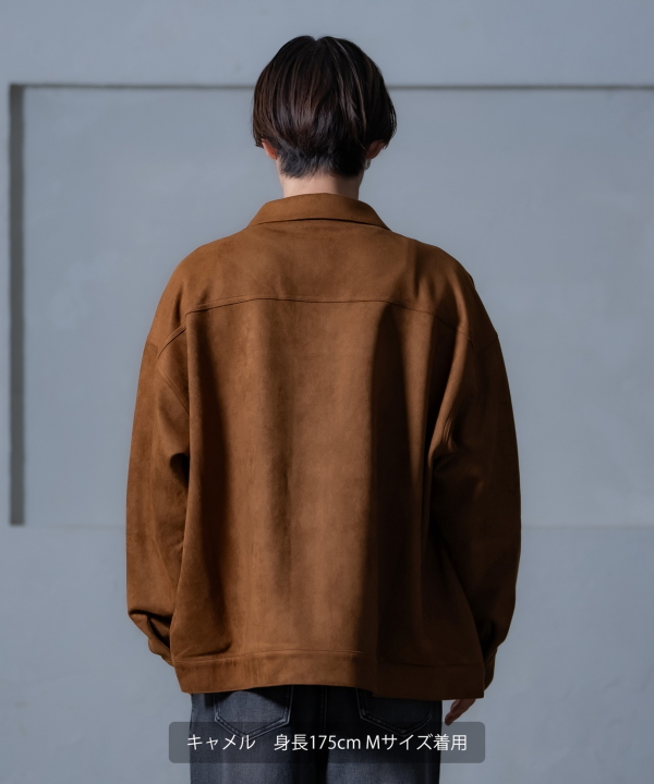 スエード風ポンチジャケット